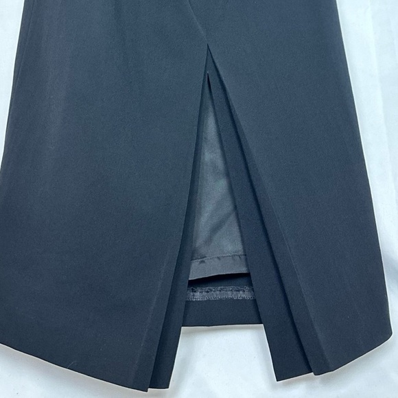 🅽🅴🆆 Vintage Austin Reed Lisa maxi black 100% wool skirt with back pocket, 8 - Picture 4 of 17